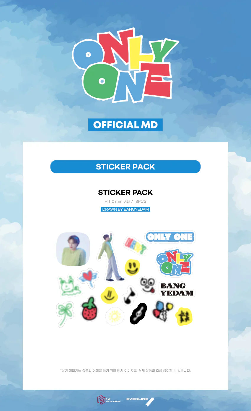 Bangyedam - Only One 1st Mini Album Pop Up Official MD Sticker Pack