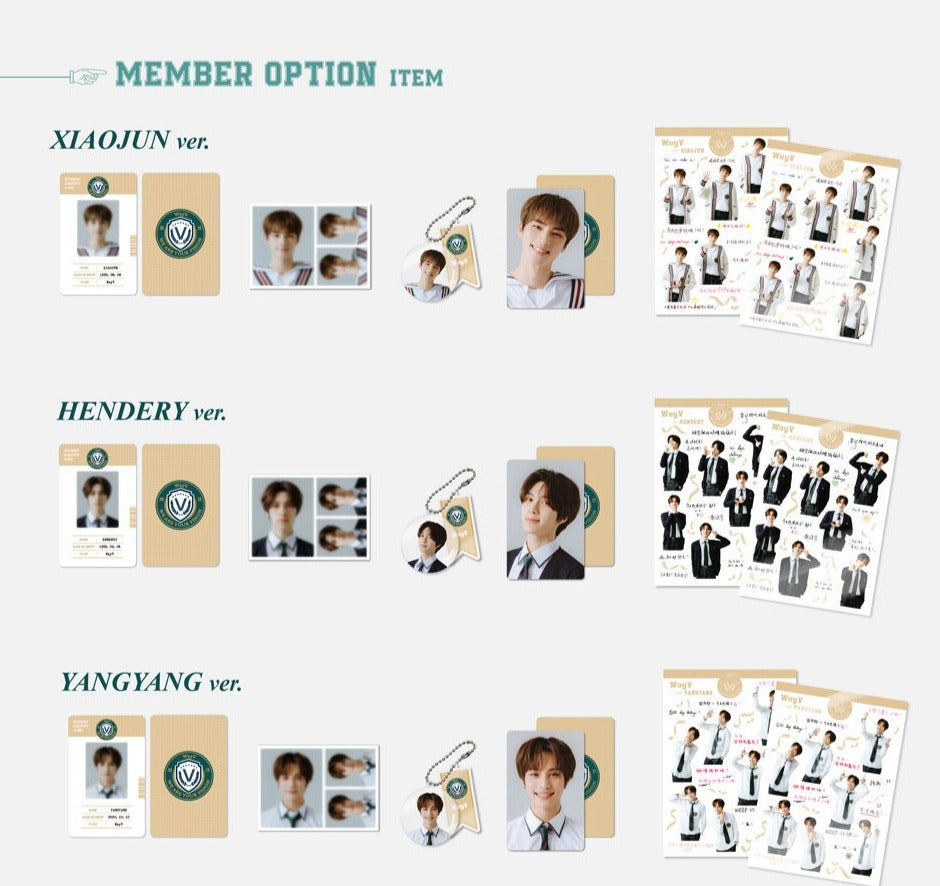 Official WayV 2021 Back To School Kit