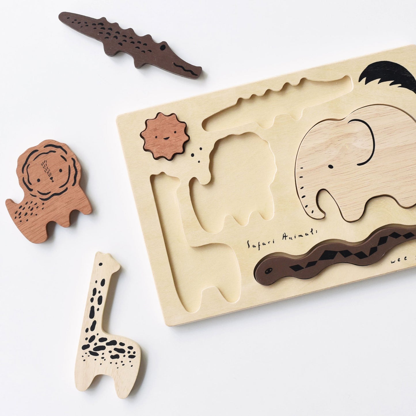 Wooden Tray Puzzle - Safari Animals - Osadia Concept Store