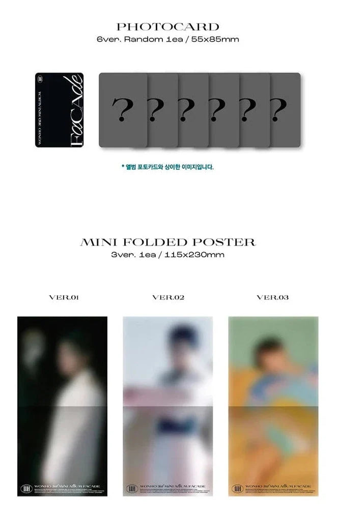 Wonho 3rd Mini Album - Facade (Jewel Version)