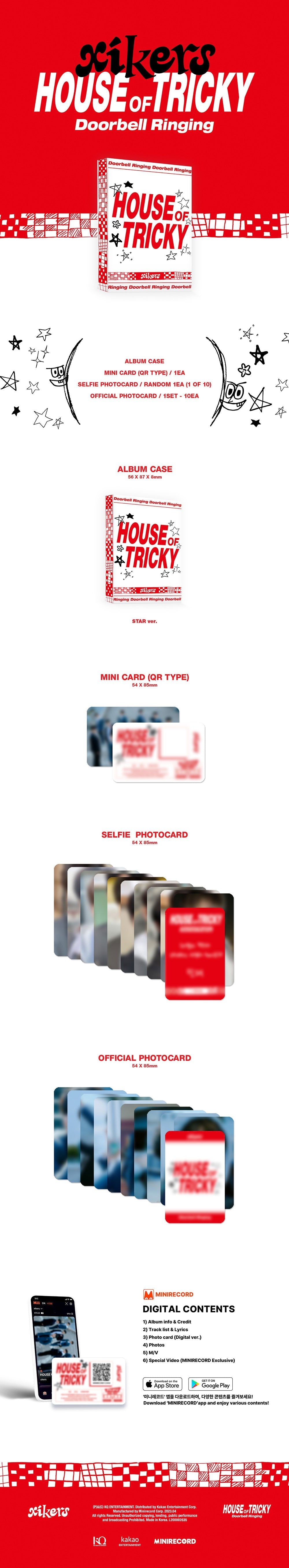 Xikers 1st Mini Album - House Of Tricky : Doorbell Ringing (Star Ver) Platform Album