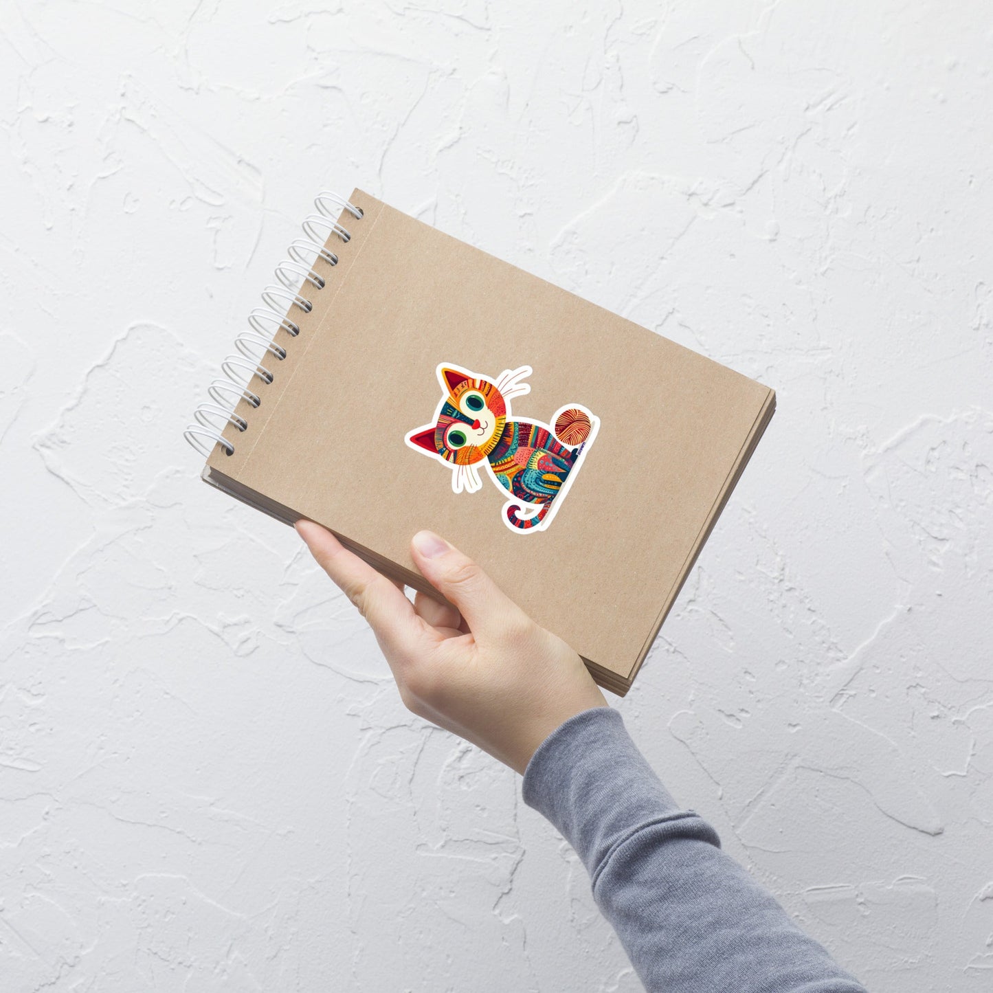 “Yarn Whiskers” Vinyl Sticker – Designed by Nicole Snow