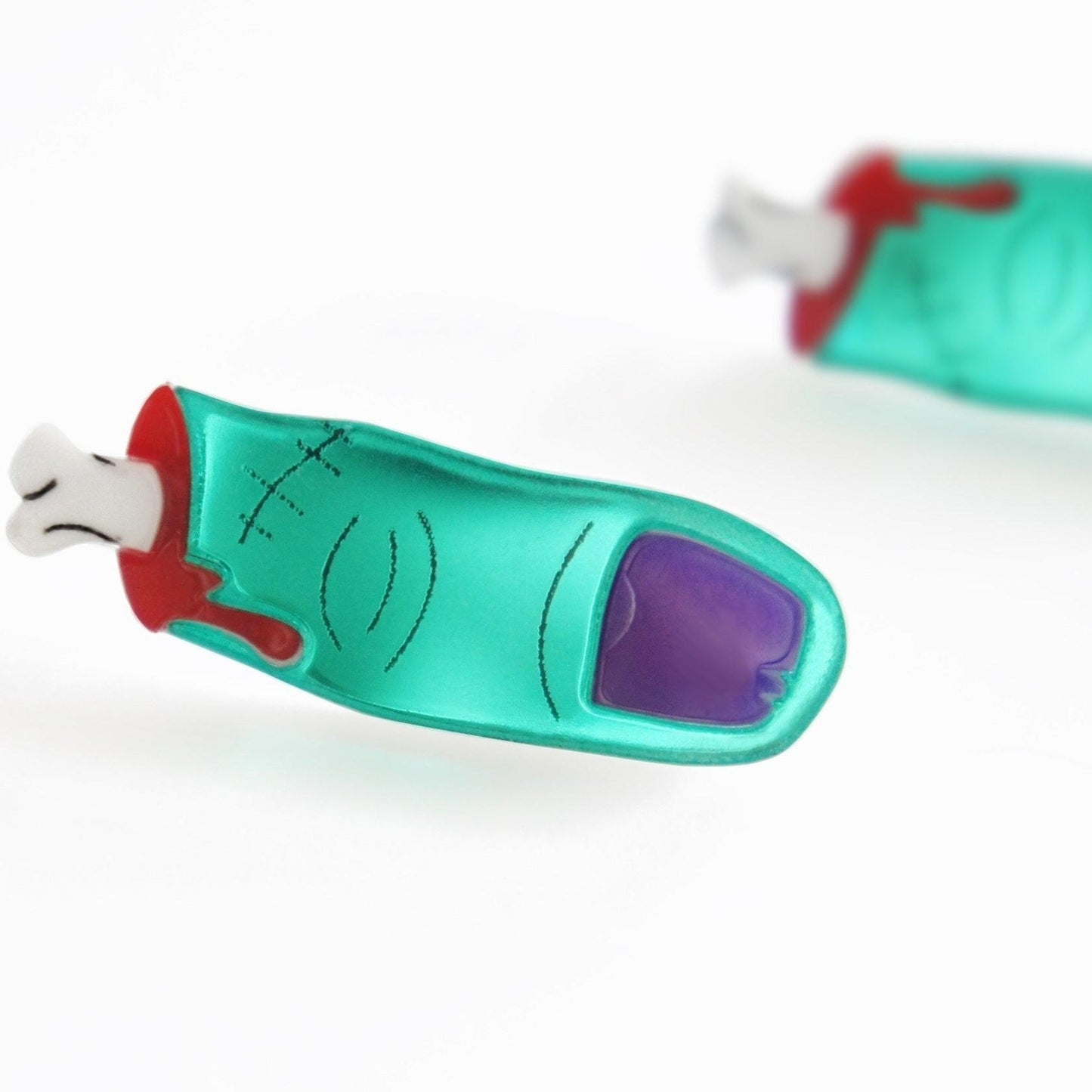 Zombie Finger Earrings by Laliblue