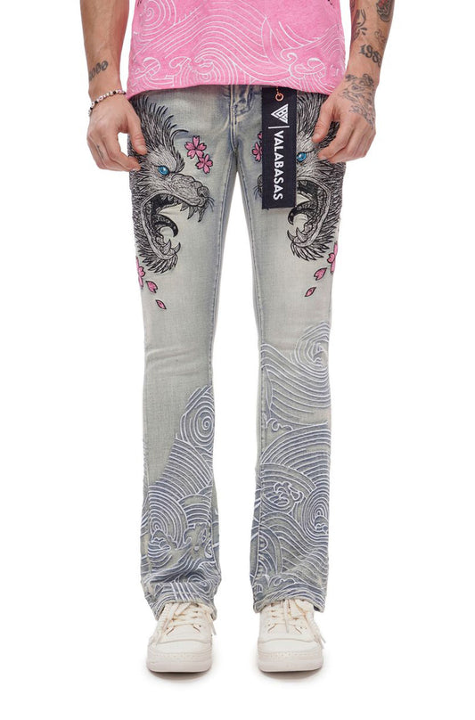 Valabasas Tenka Stacked Denim - Light Blue Wash