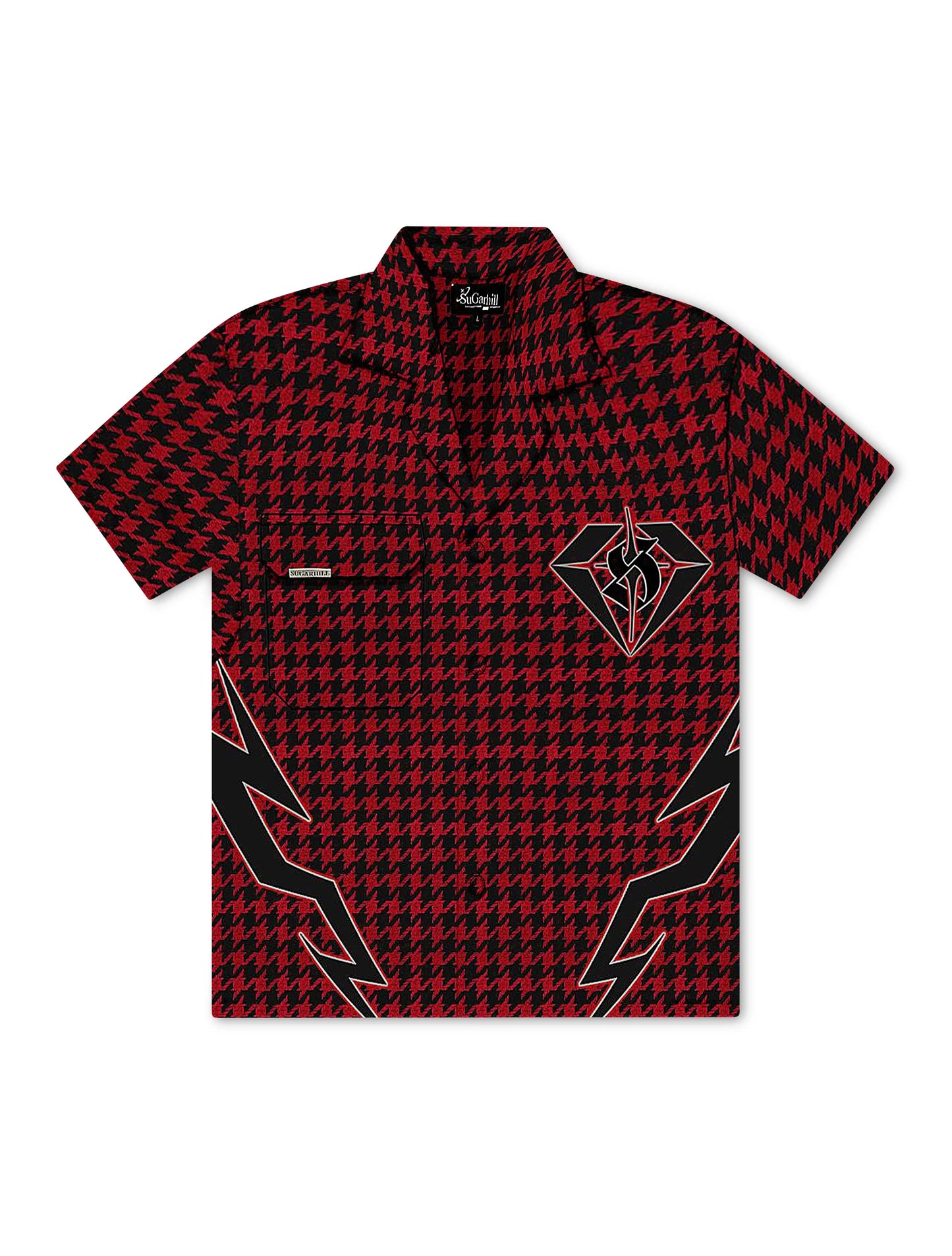 Sugarhill Blaster Work Shirt - Red Houndstooth