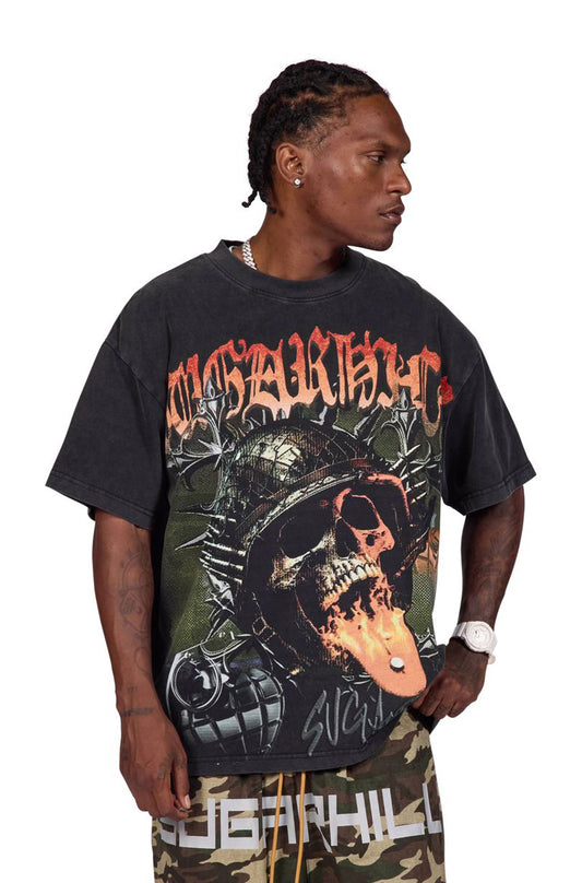 Sugarhill Platoon Tee - Black Vintage