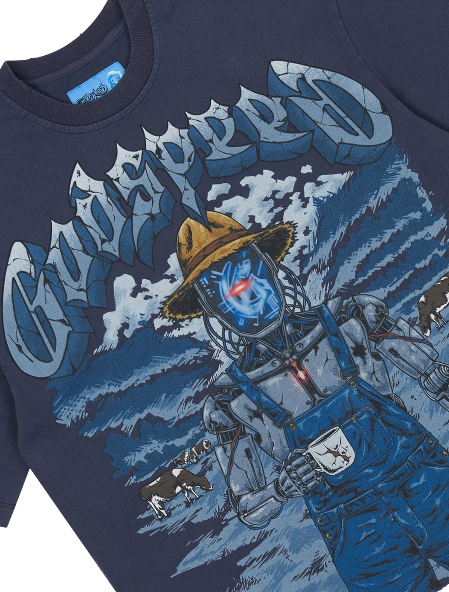 Godspeed Aura Farm II Boxy Tee - Navy