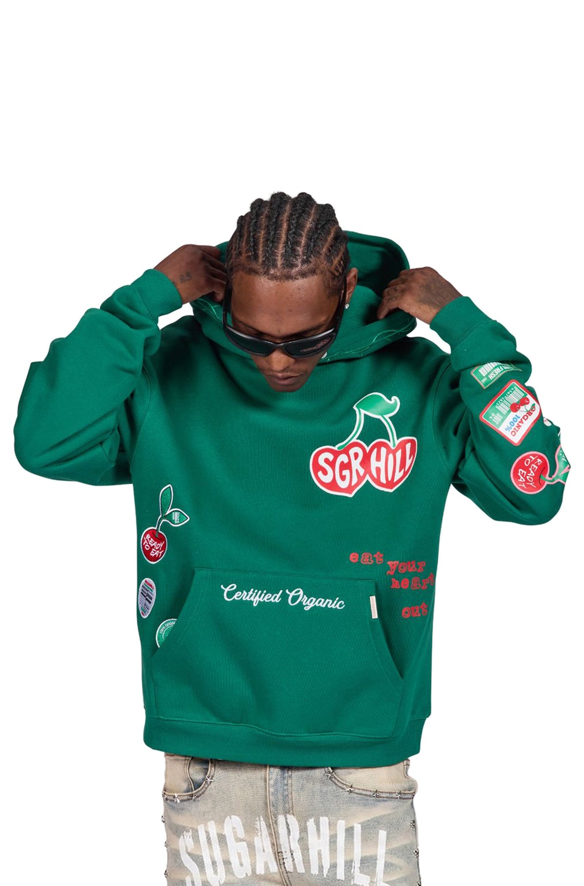 Sugarhill Cherry Hoodie - Green