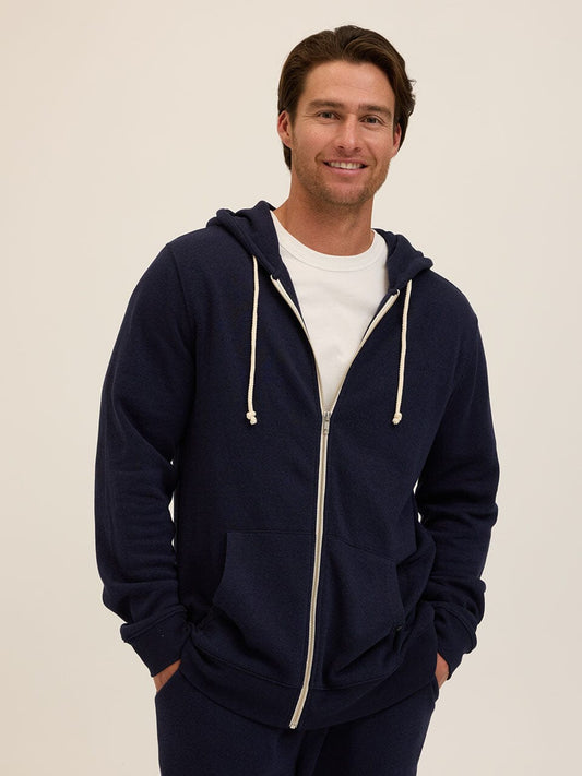 Triblend Zip Fleece Hoodie