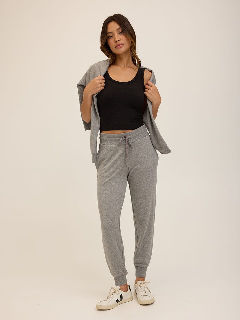 Mirabel Luxe Jersey Fitted Crop Tank