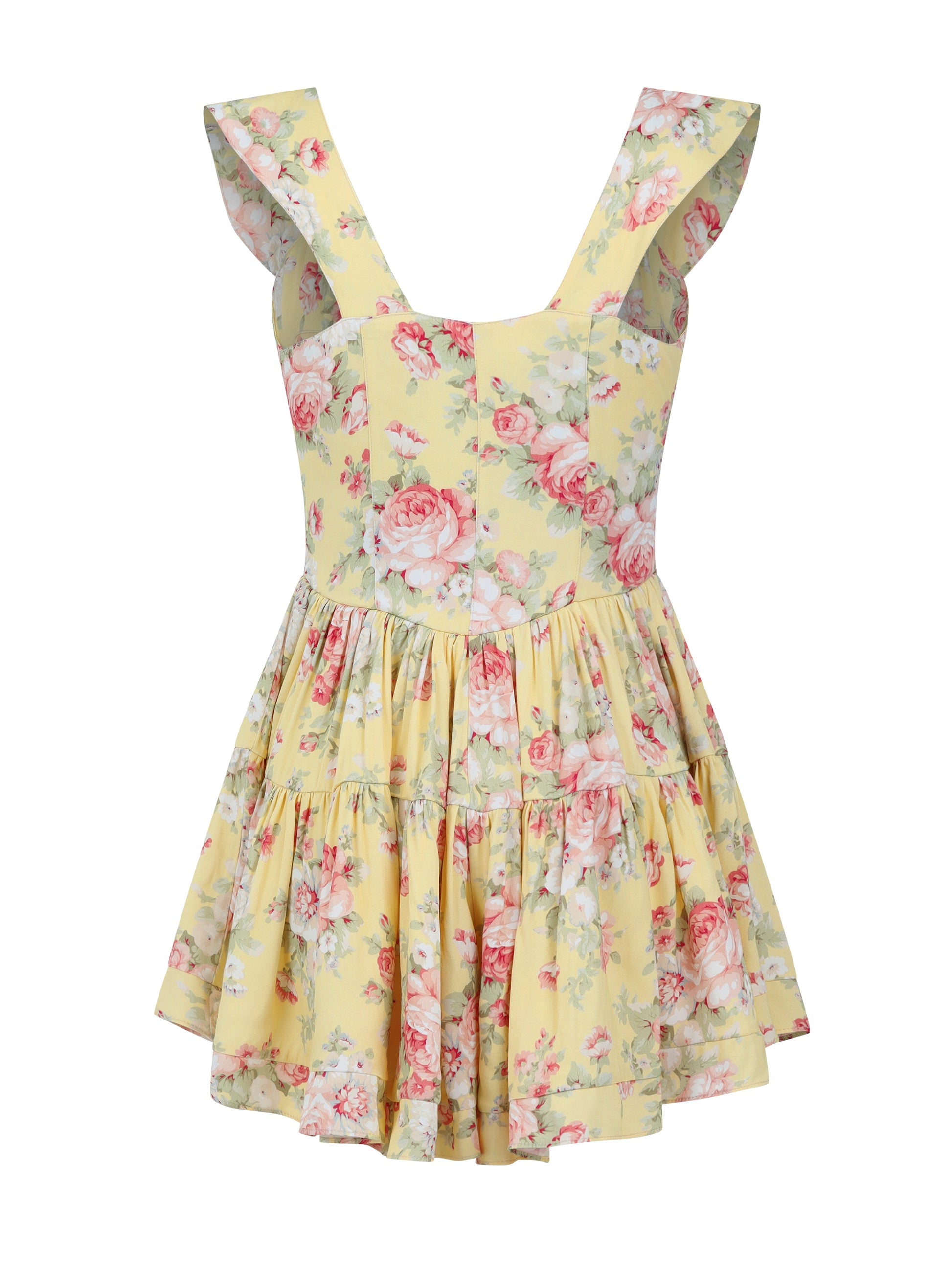 The Elisabeth Romper Dress - Yellow Rose - Osadia Concept Store