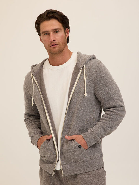 Triblend Zip Fleece Hoodie