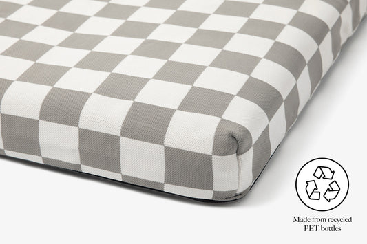 Gray Checker | Dog Bed or Bed Cover