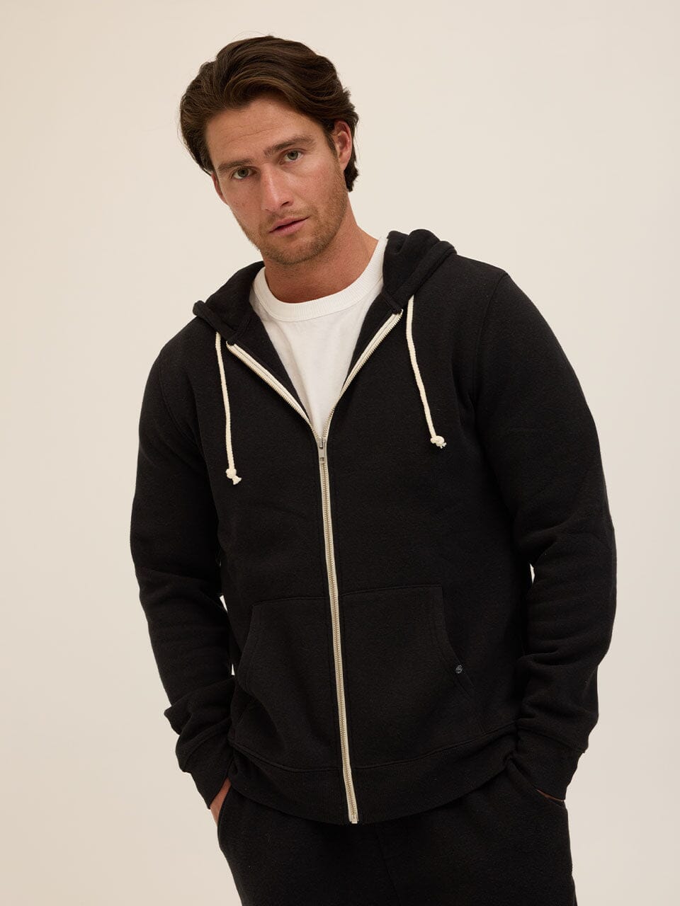Triblend Zip Fleece Hoodie