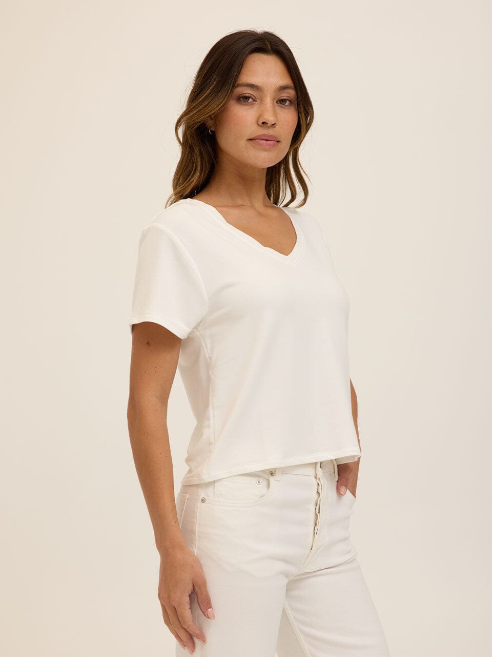 Bettine Modal Terry V-Neck Tee