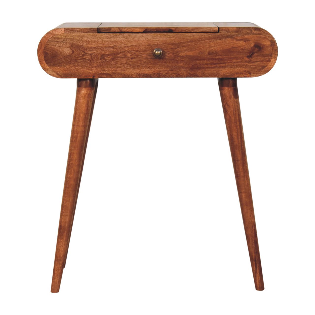 Solid Wood Mini Honey Caramel Dressing Table