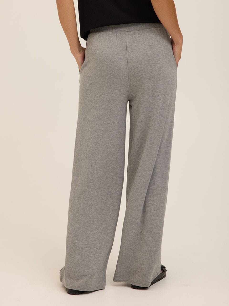 Esmeralda Feather Fleece Wide Leg Pant