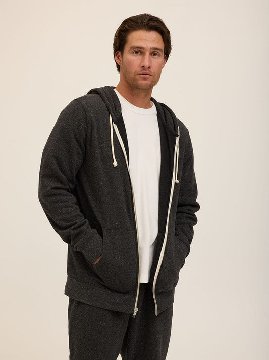 Triblend Zip Fleece Hoodie