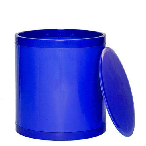 Otto Storage Stool | Round Plastic Storage Ottoman Solid