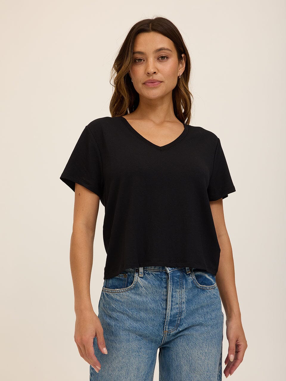Bettine Modal Terry V-Neck Tee