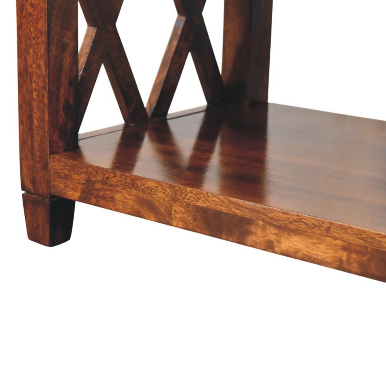 Solid Wood Belmont X-Frame Coffee Table