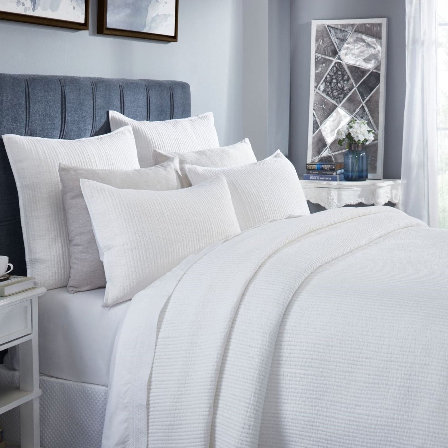 Teddy Natural Linen Coverlet