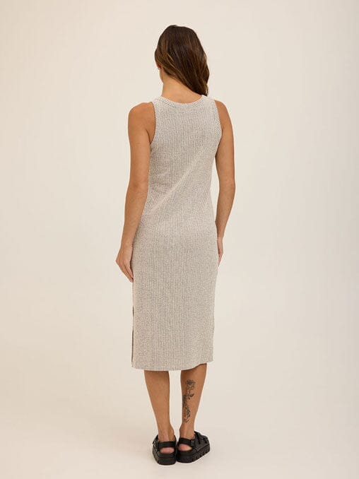 Maddy Stretch Seersucker Tank Midi Dress
