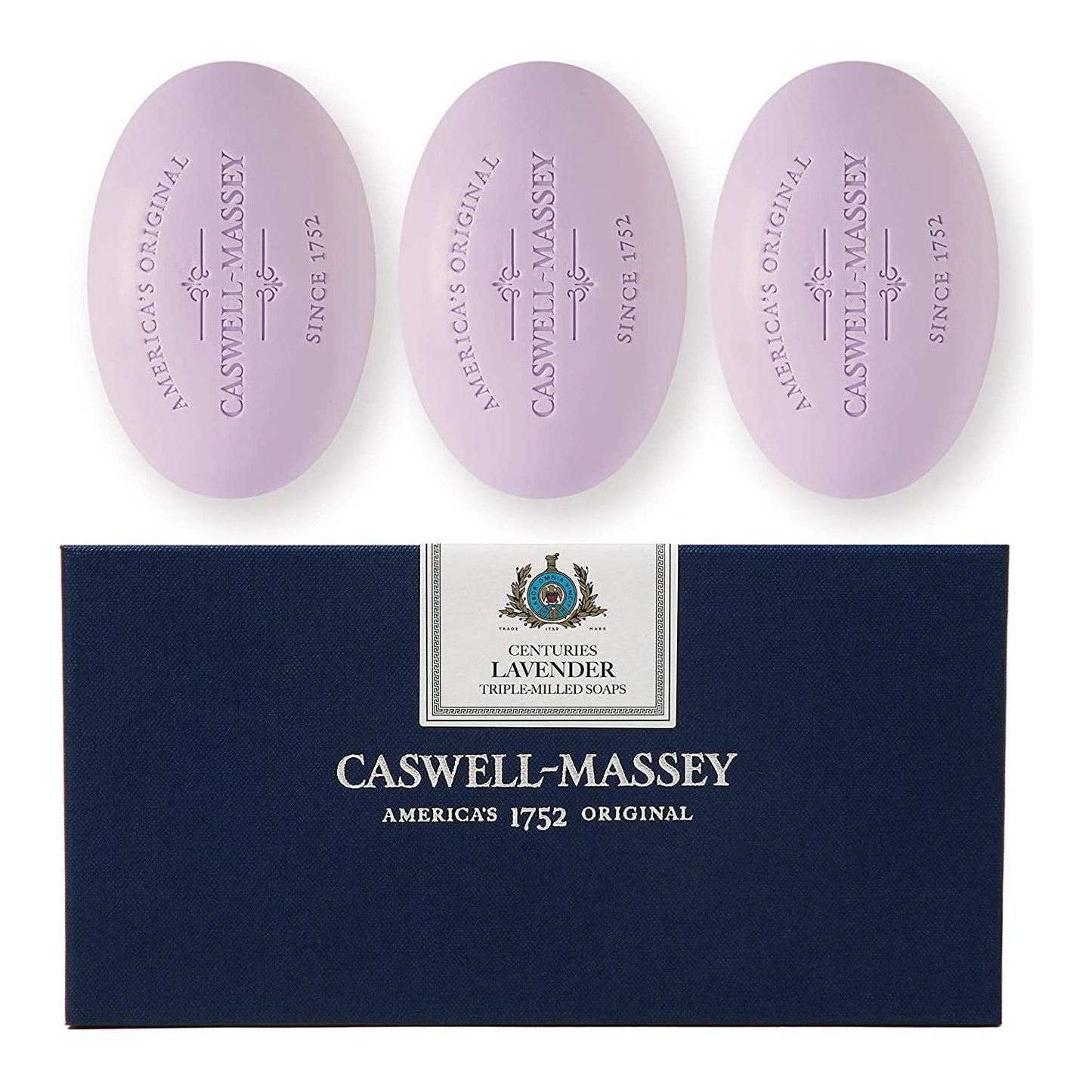Caswell-Massey Centuries Bath Soap Set Box of Three 5.8 oz Bars Collection