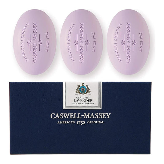 Caswell-Massey Centuries Bath Soap Set Box of Three 5.8 oz Bars Collection