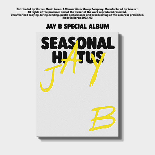 Got7 Jay B Special Album - Seasonal Hiatus