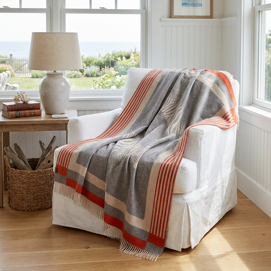 Savanna Equestrian Reversible Throw – Extra-Fine Italian Merino Wool | 56" x 72"