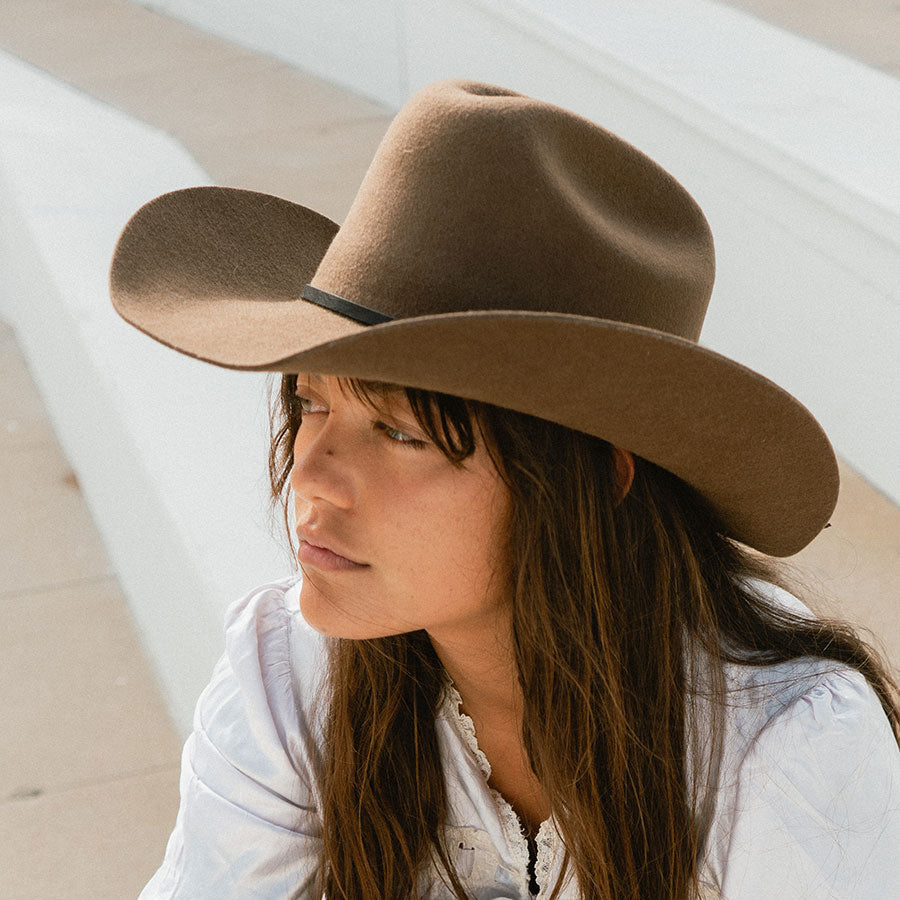 Karina Wool Cowboy Hat - Oak