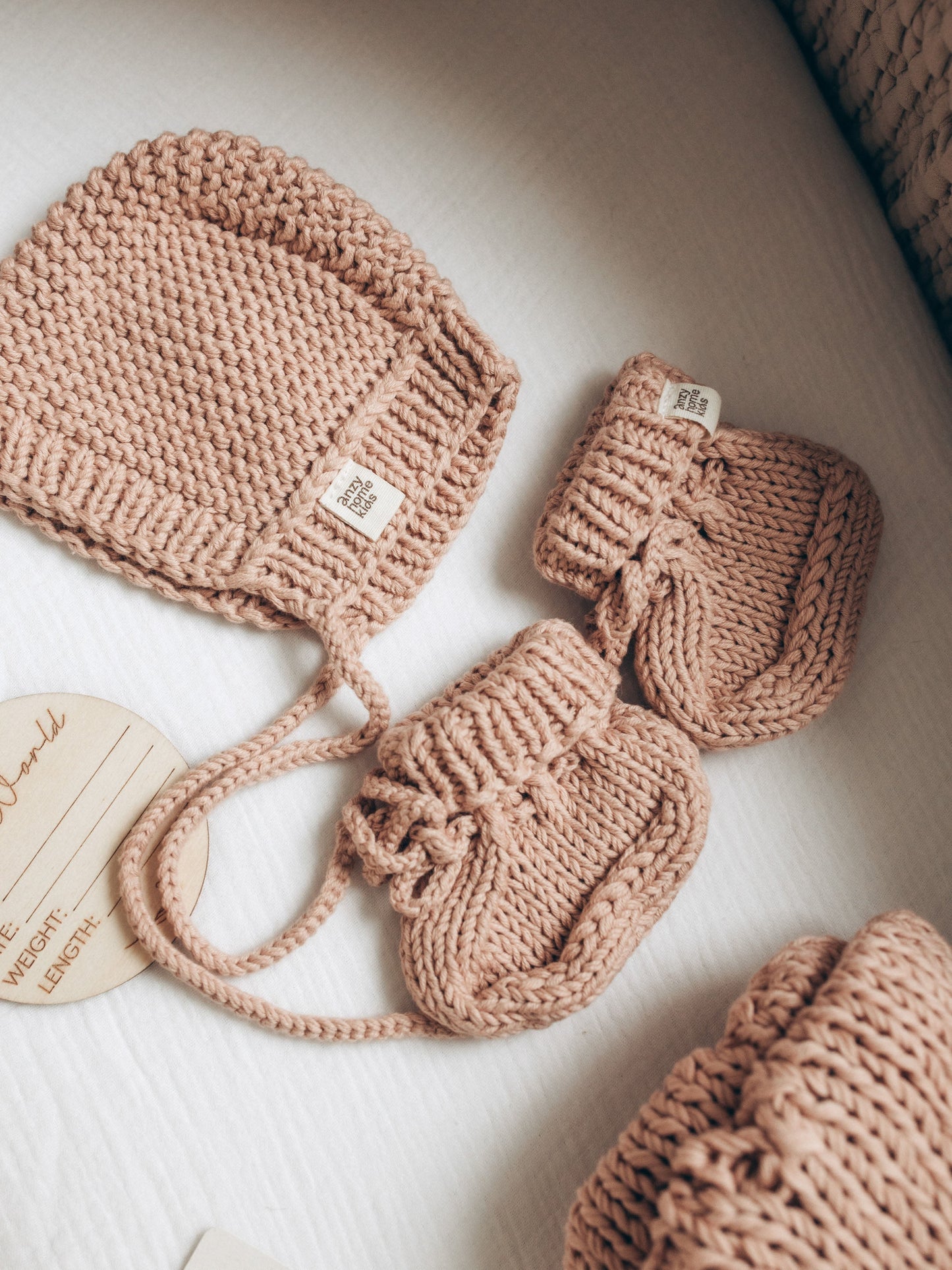 Bonnet & Booties Set Boho