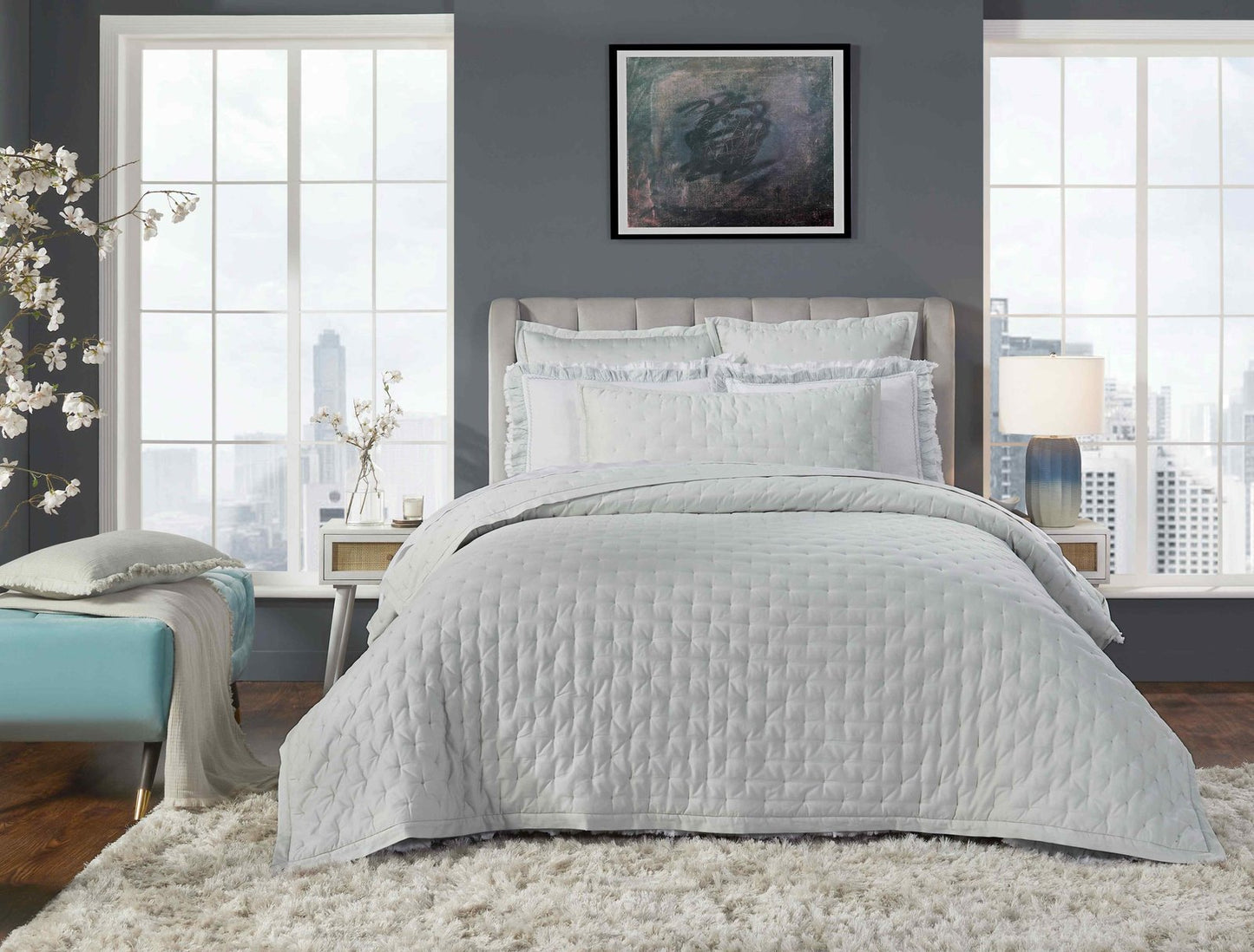 Oscar Tufted Cotton Sateen Quilt