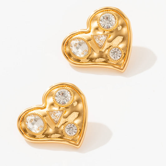 Mon Amour Earrings in Clear