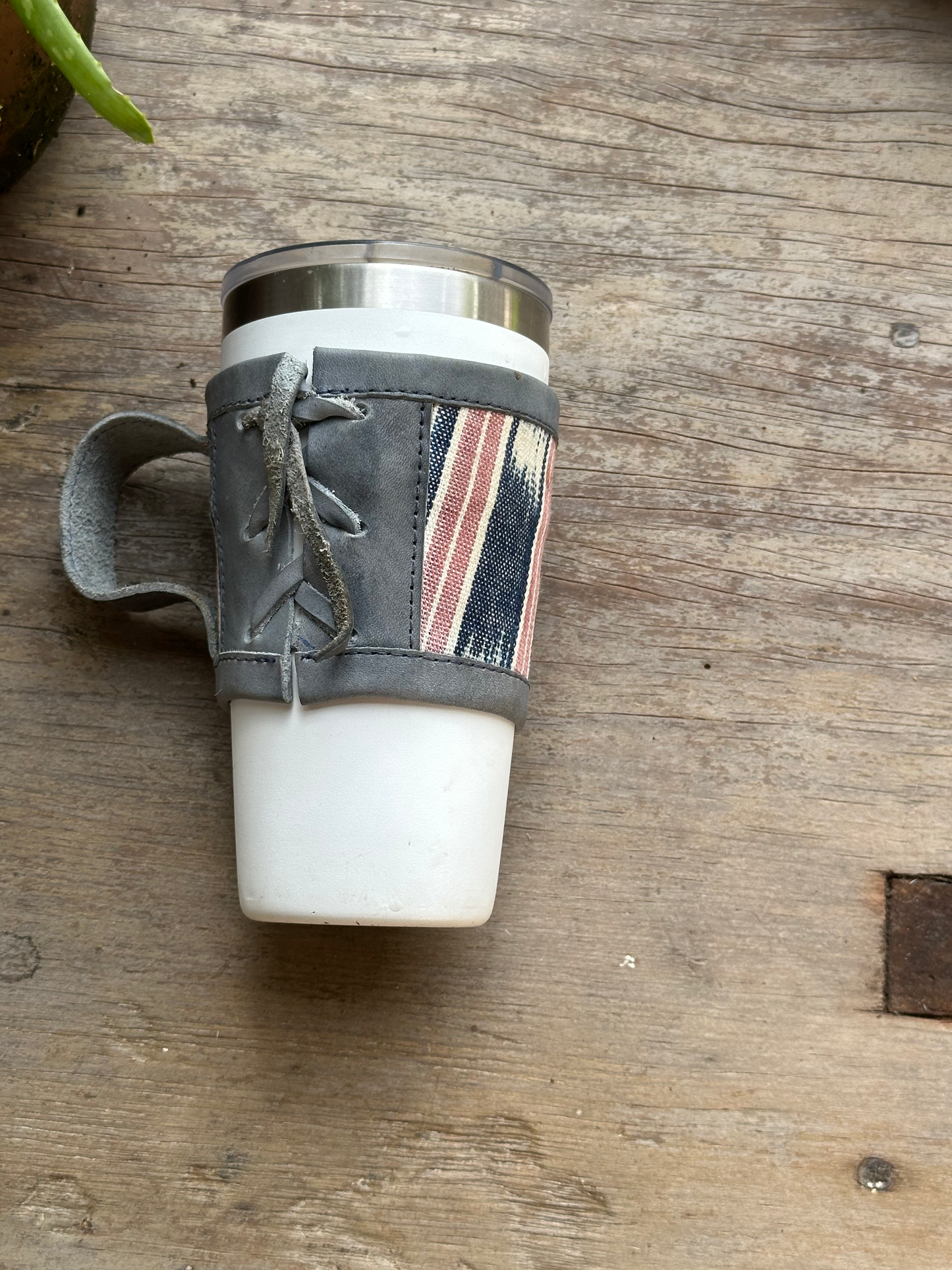 Coffee Sleeve - Cemento Pink and Blue
