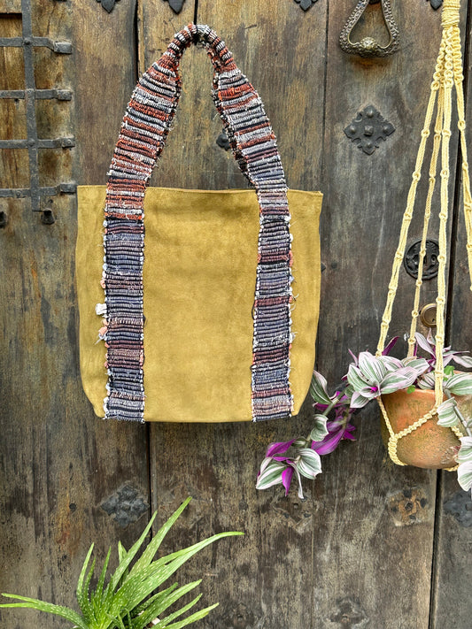 The Wanderer Tote - Green Leather