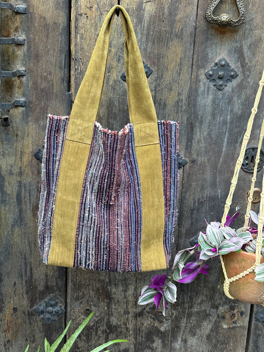 Wanderer Tote - Woven and Green