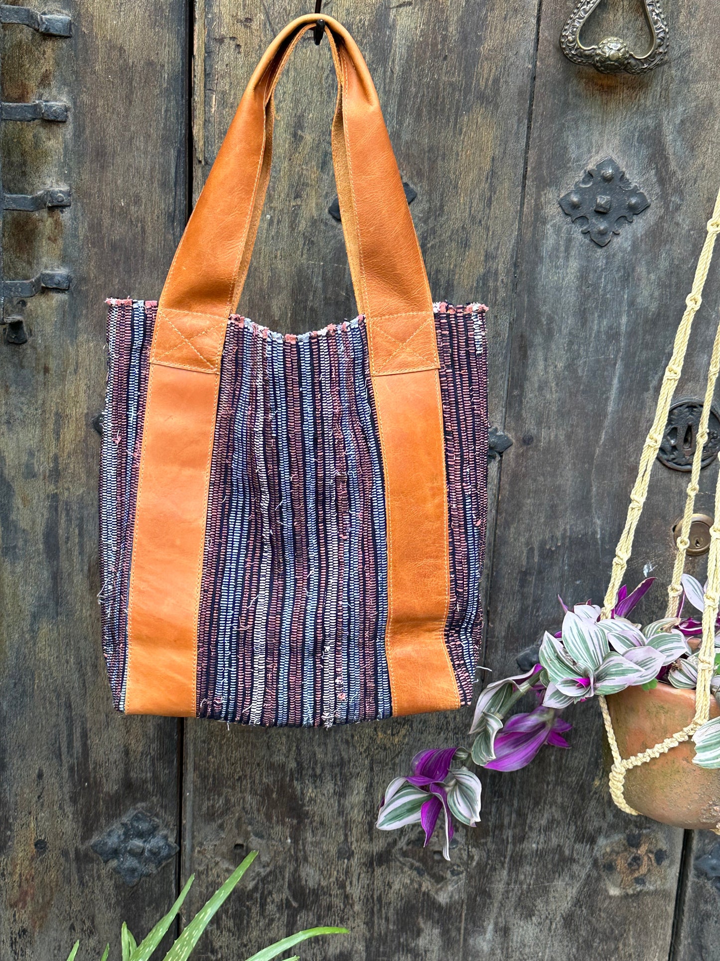 Wanderer Tote - Woven and Tan