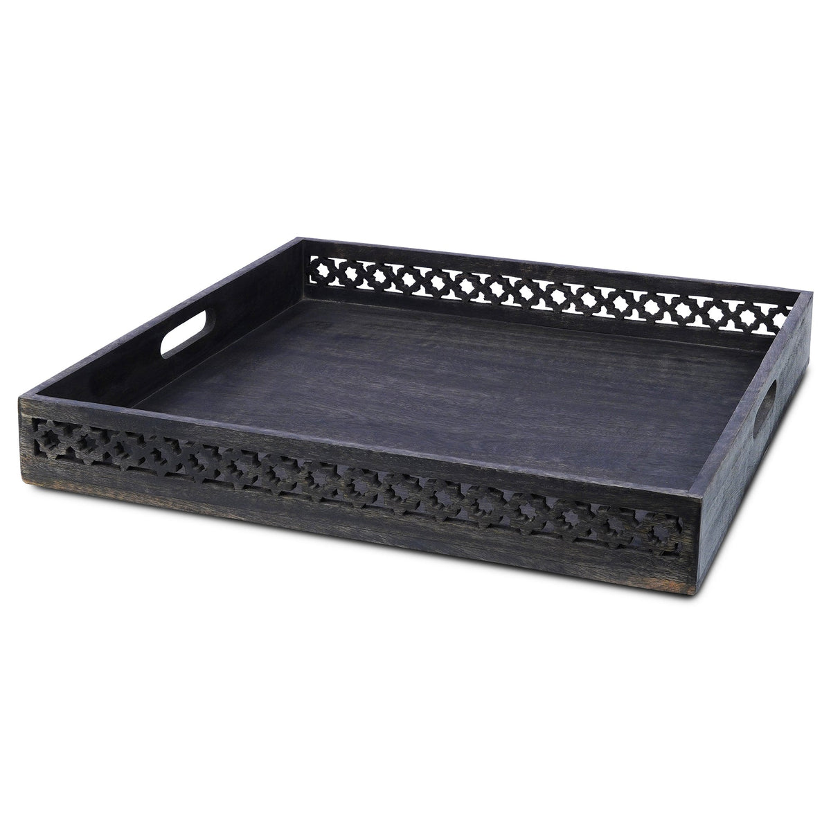 Trellis Rustic Ottoman Trays