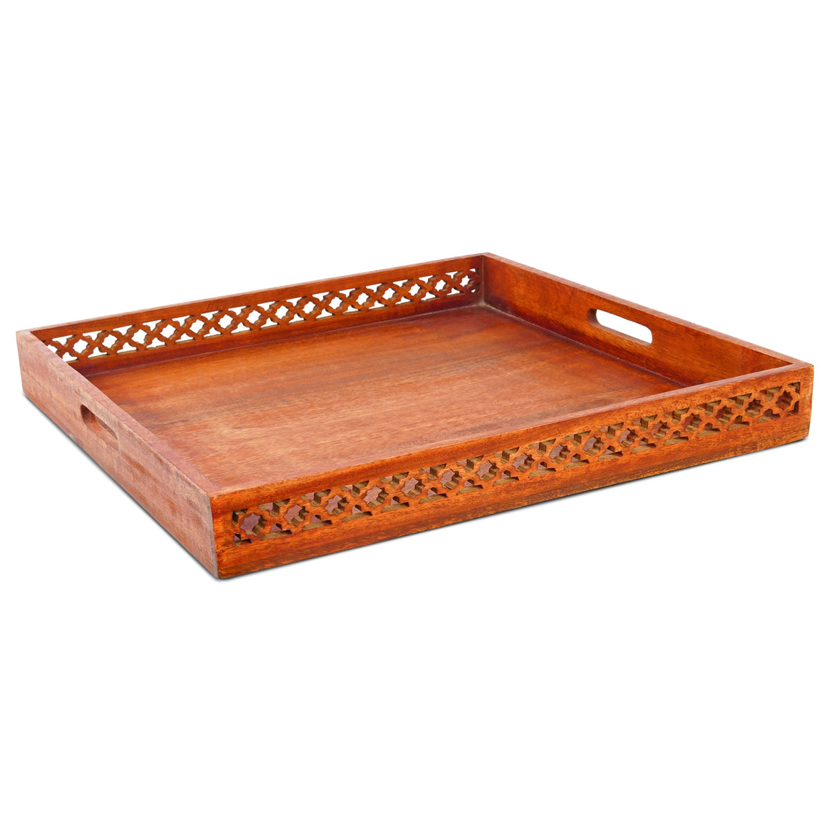 Trellis Rustic Ottoman Trays