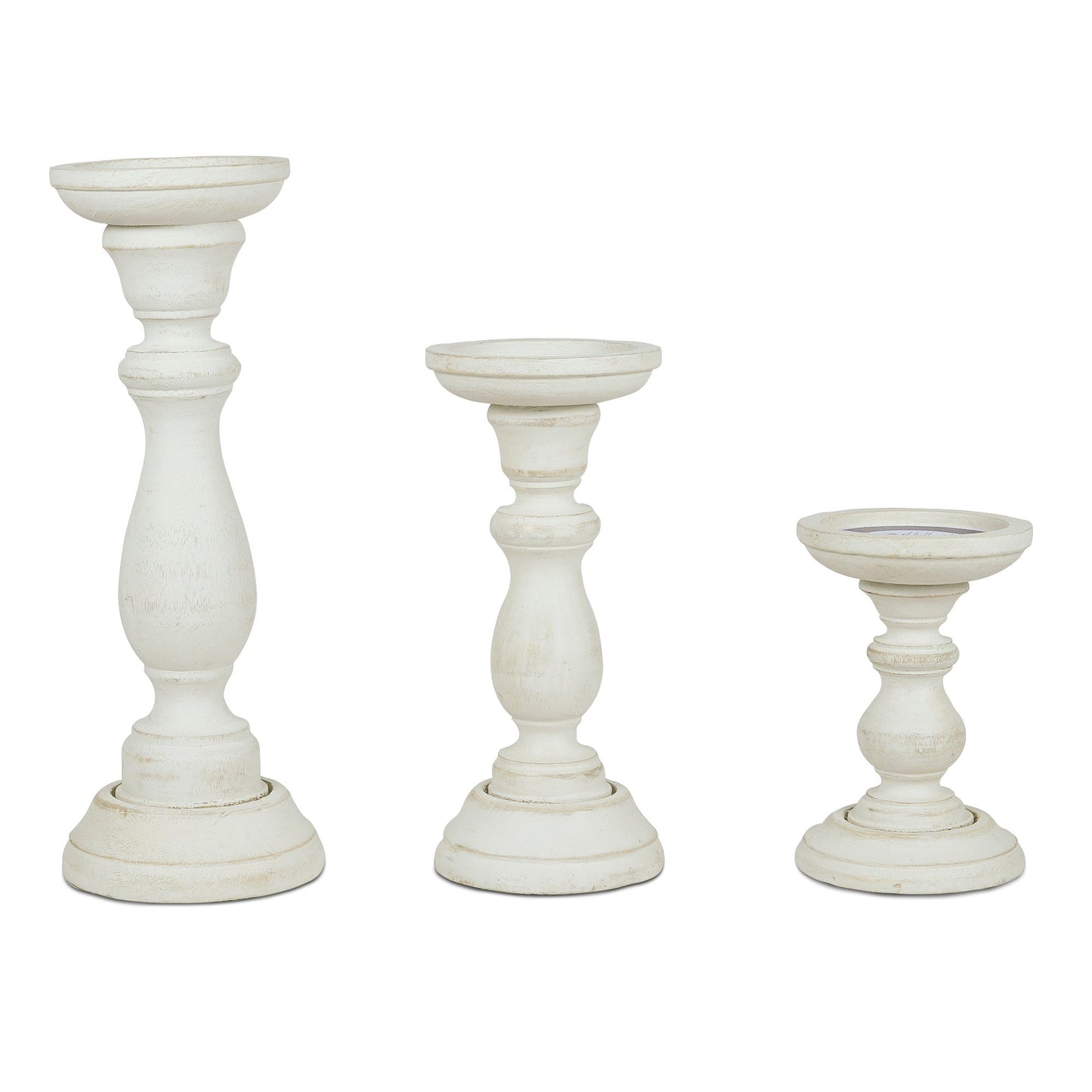 Tuli Pillar Candleholder Set - Grey