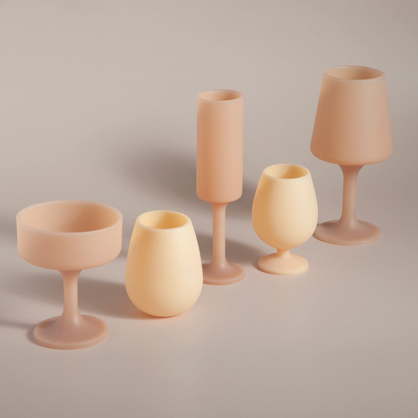 Wheat + Oat | Mecc | Silicone Unbreakable Cocktail Glasses