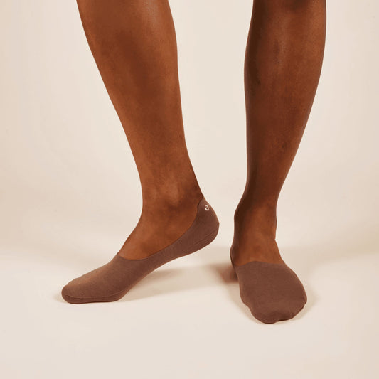 Unisex Cotton No Show Socks | Toffee Tan