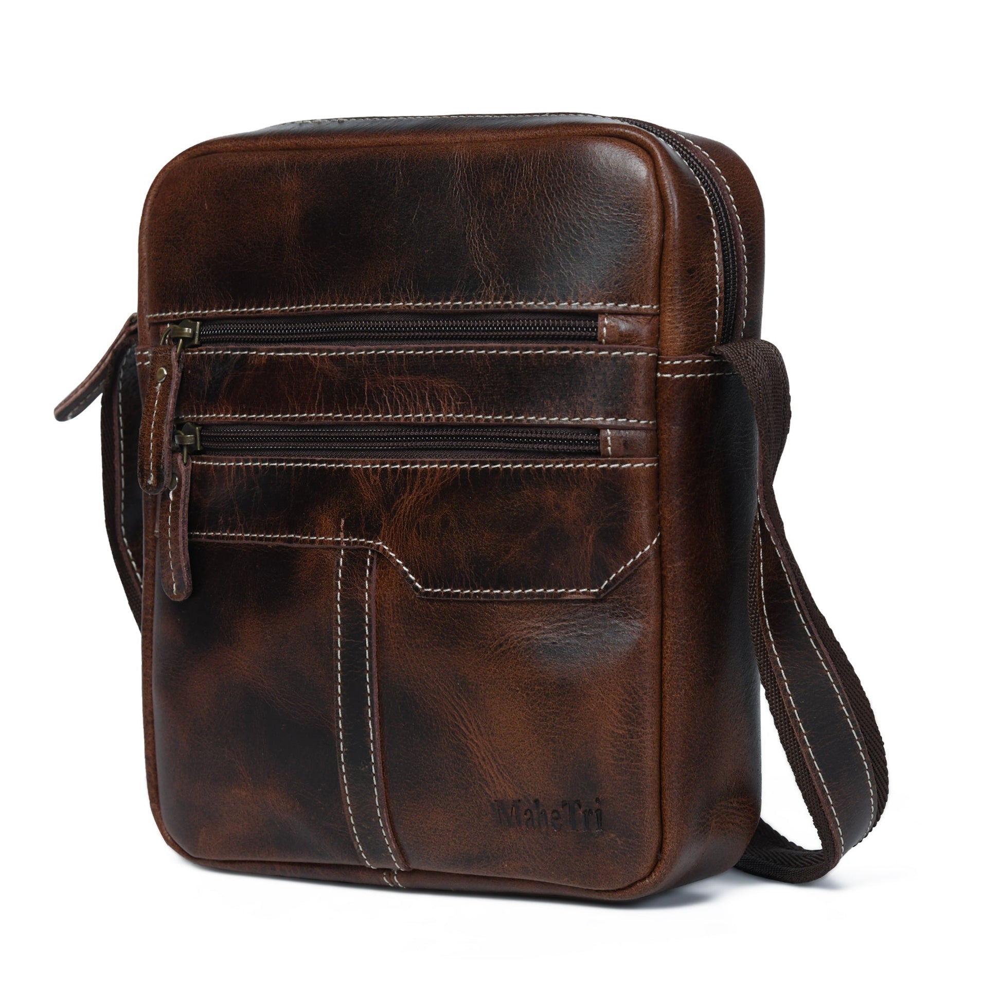 The Compact Messenger- Dark Brown - Osadia Concept Store