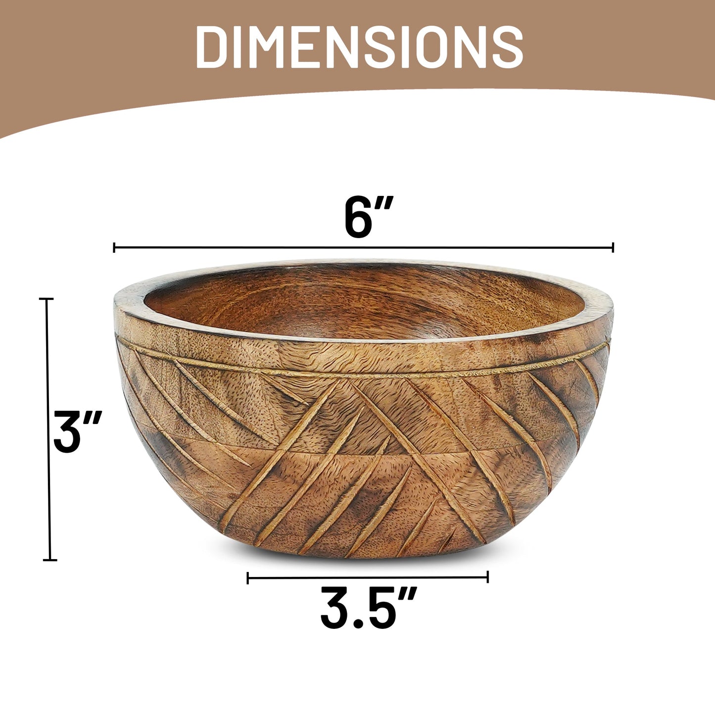 Jai Valley Mangowood Decorative Bowls