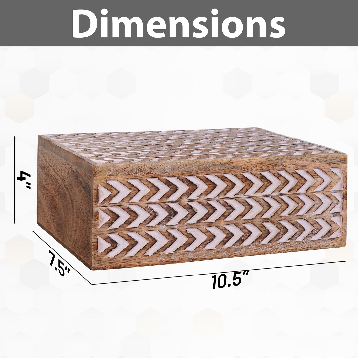 Arrow Boxes in Light Burnt over White