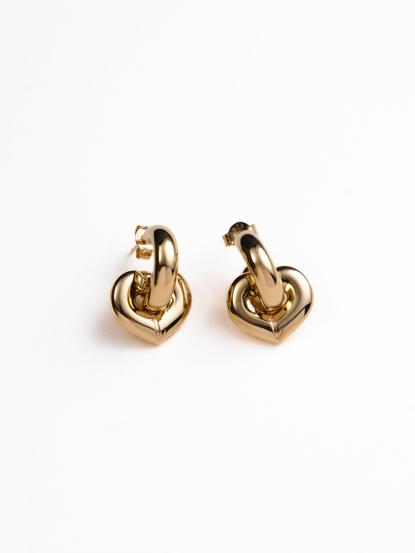 Eloise Chunky Heart Hoops