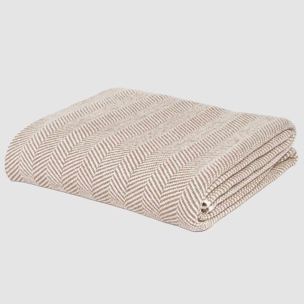 Herringbone - 60" x 80" Jumbo Sustainable Knit Throw Blanket
