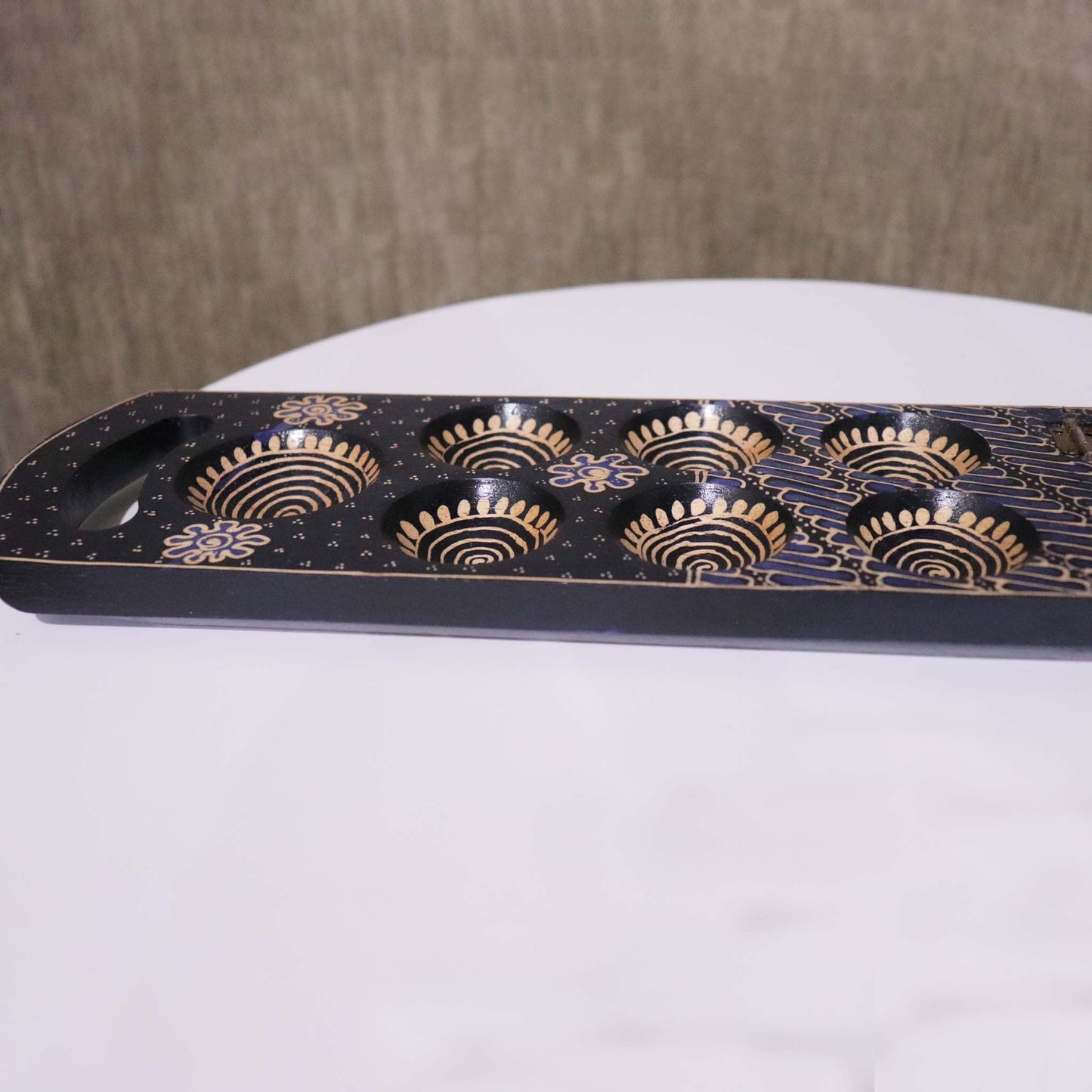 Mancala Albacia Wood Dakon Folding Congklak Board Game